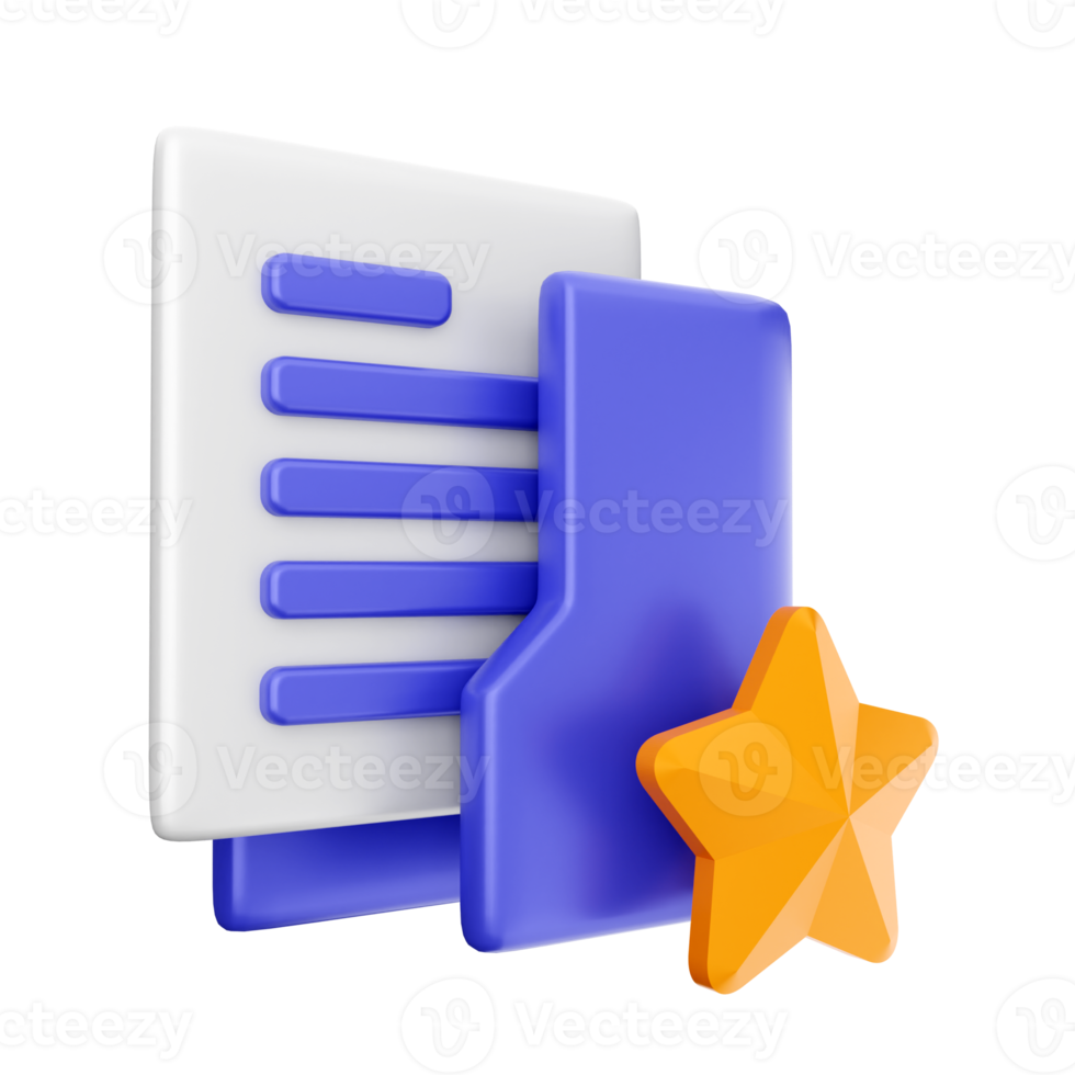 3d folder icon illustration png