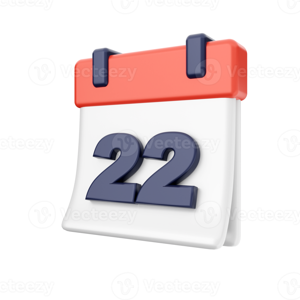 3d calendar icon illustration png