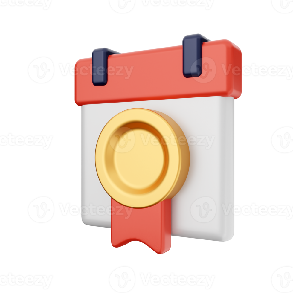 3d calendar icon illustration png