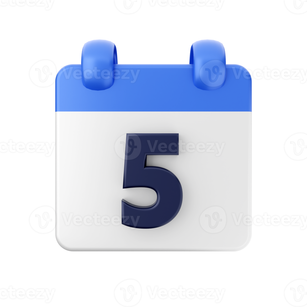 3d calendar date day schedule event icon illustration png