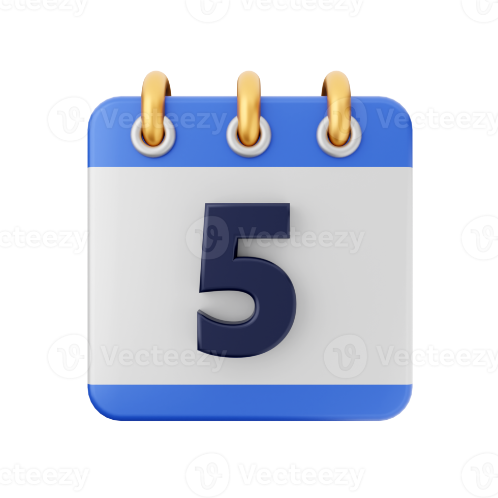 3d calendar icon illustration png