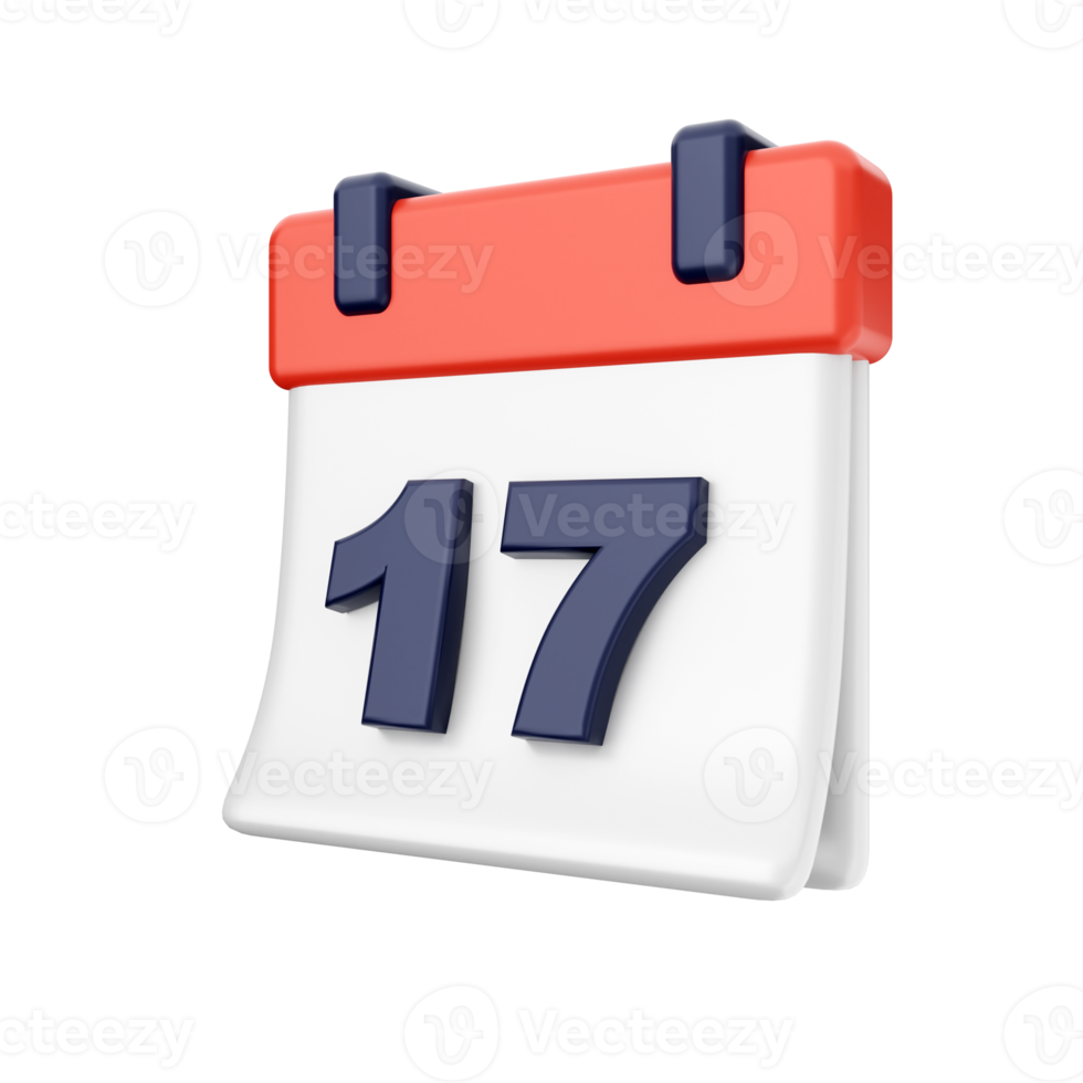 3d calendrier icône illustration png