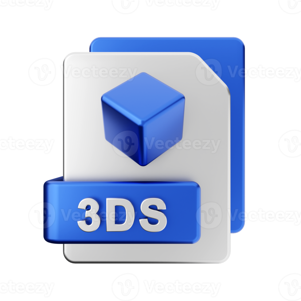 3d 3ds Datei Symbol Illustration png