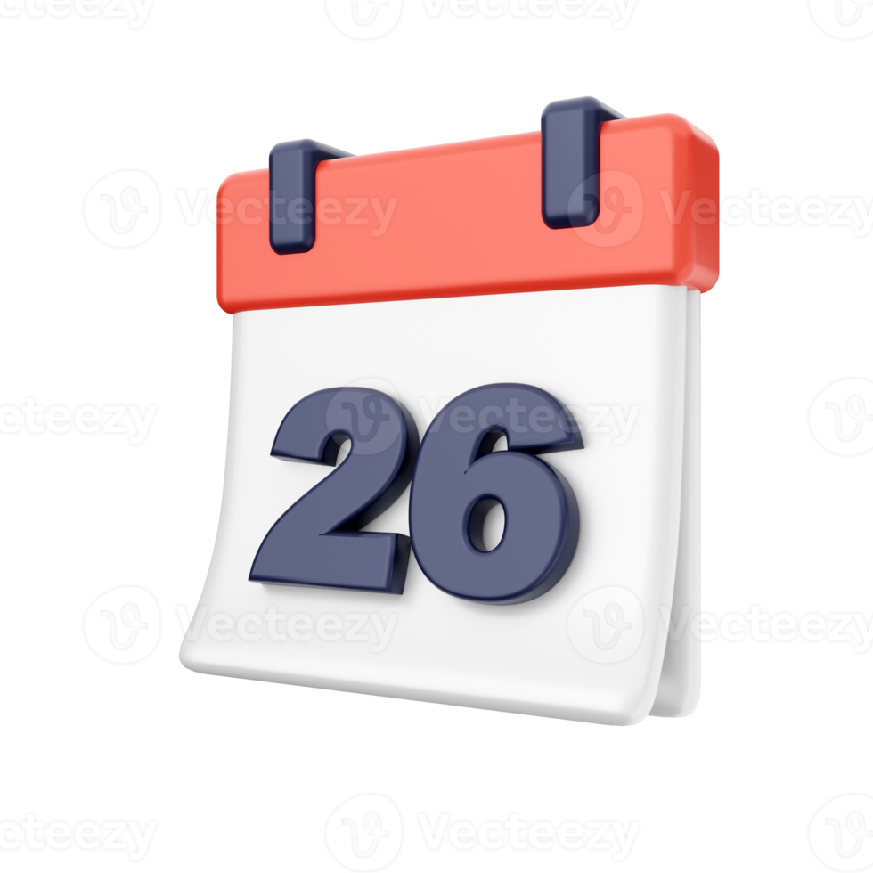 3d calendar icon illustration png