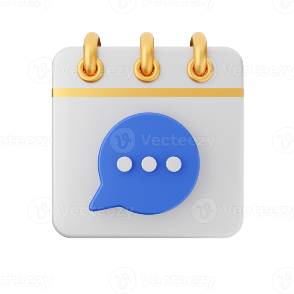 3d calendar icon illustration png