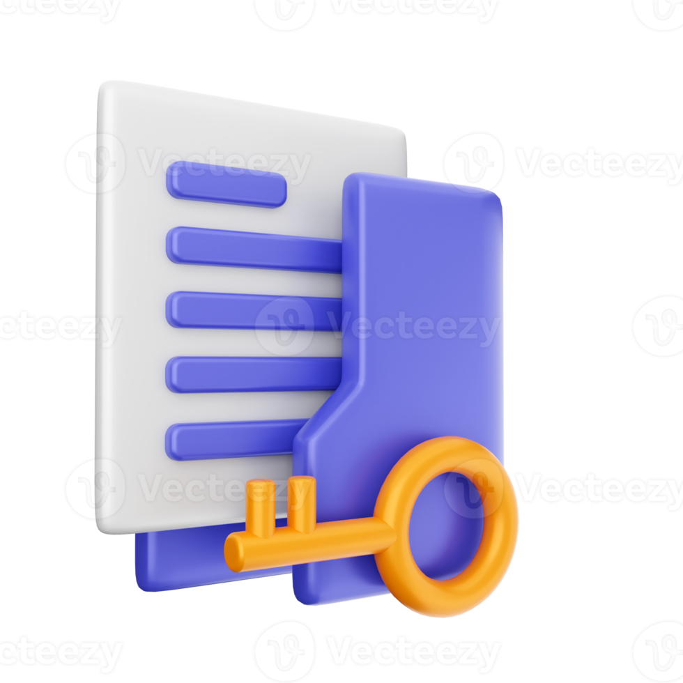 3d folder icon illustration png