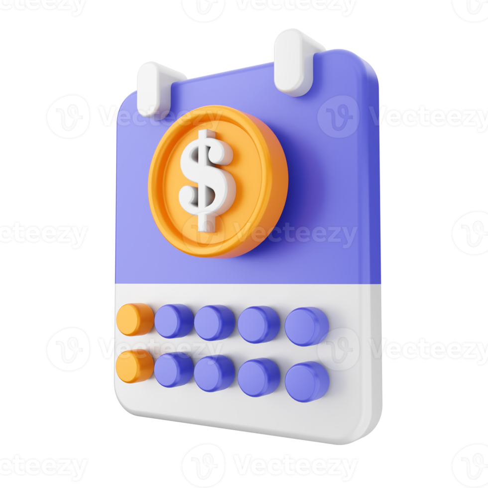 3d calendar icon illustration png