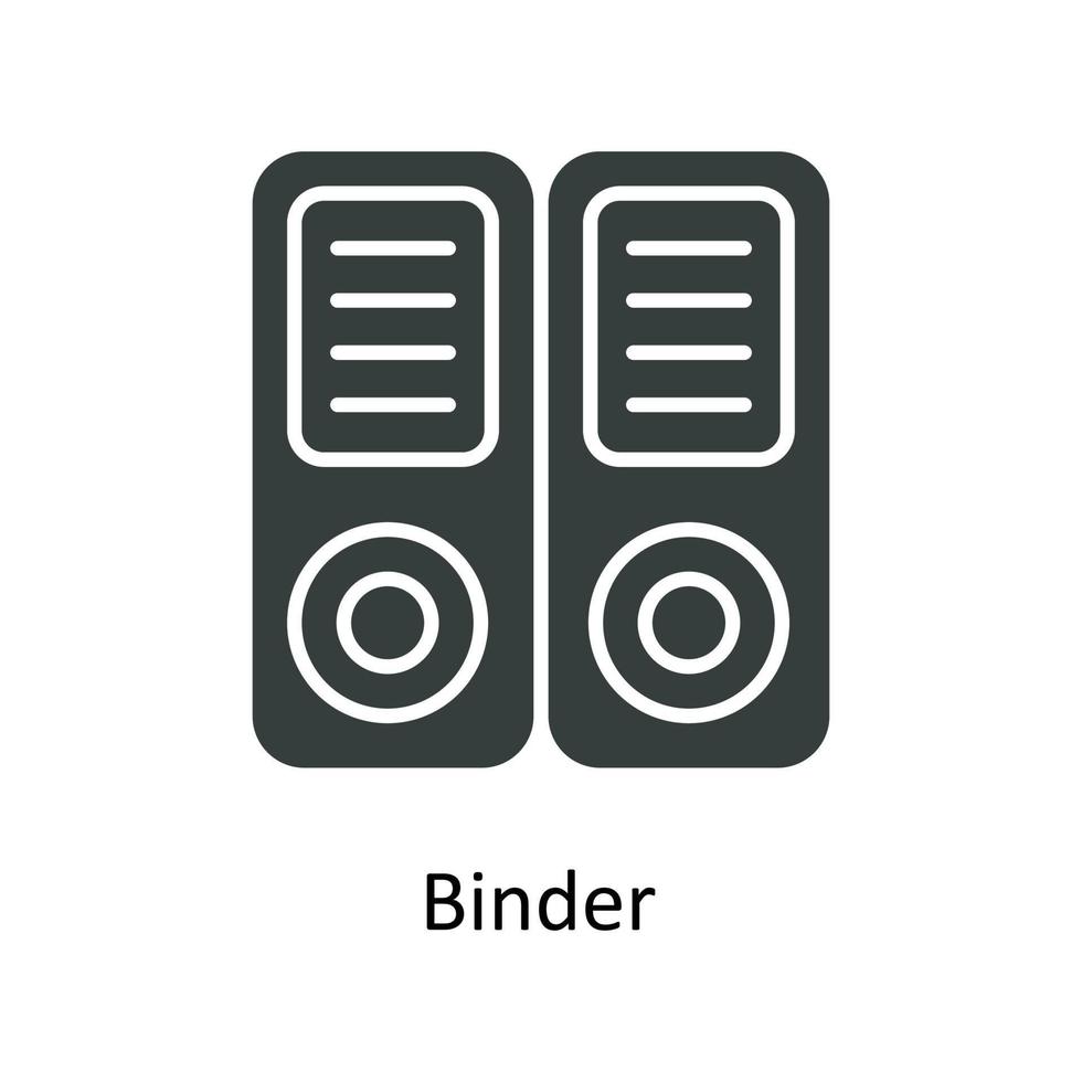 Binder Vector Solid Icons. Simple stock illustration stock