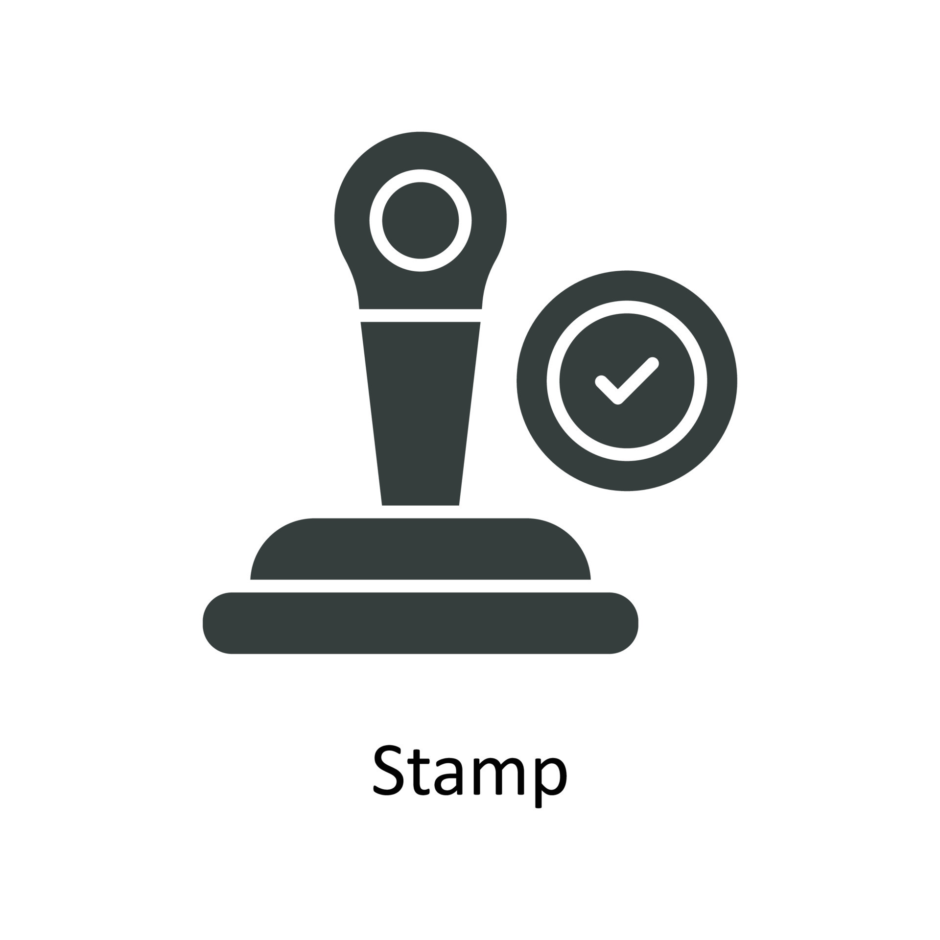 Stamp Vector Solid Icons. Simple stock illustration stock 22360238