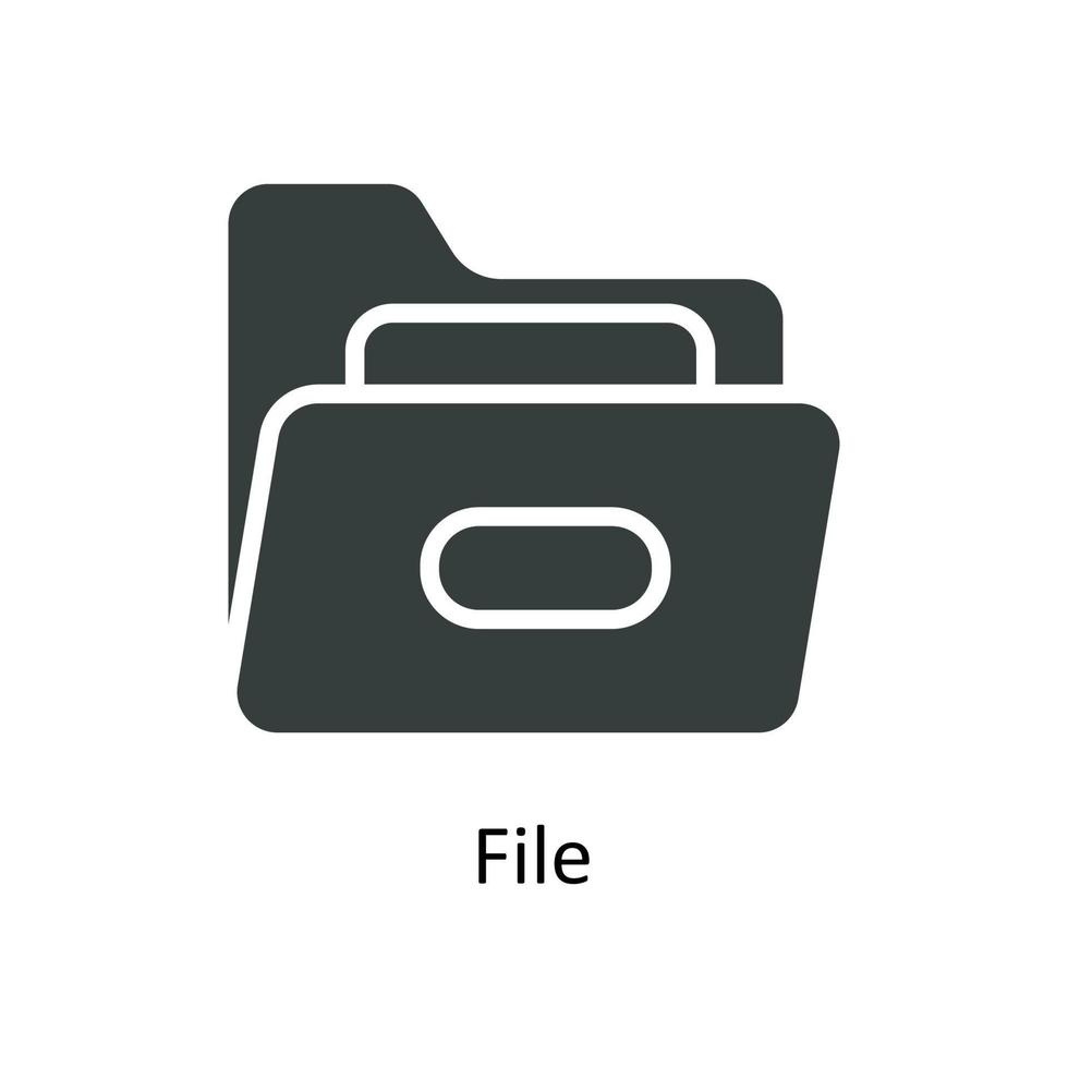 File Vector Solid Icons. Simple stock illustration stock