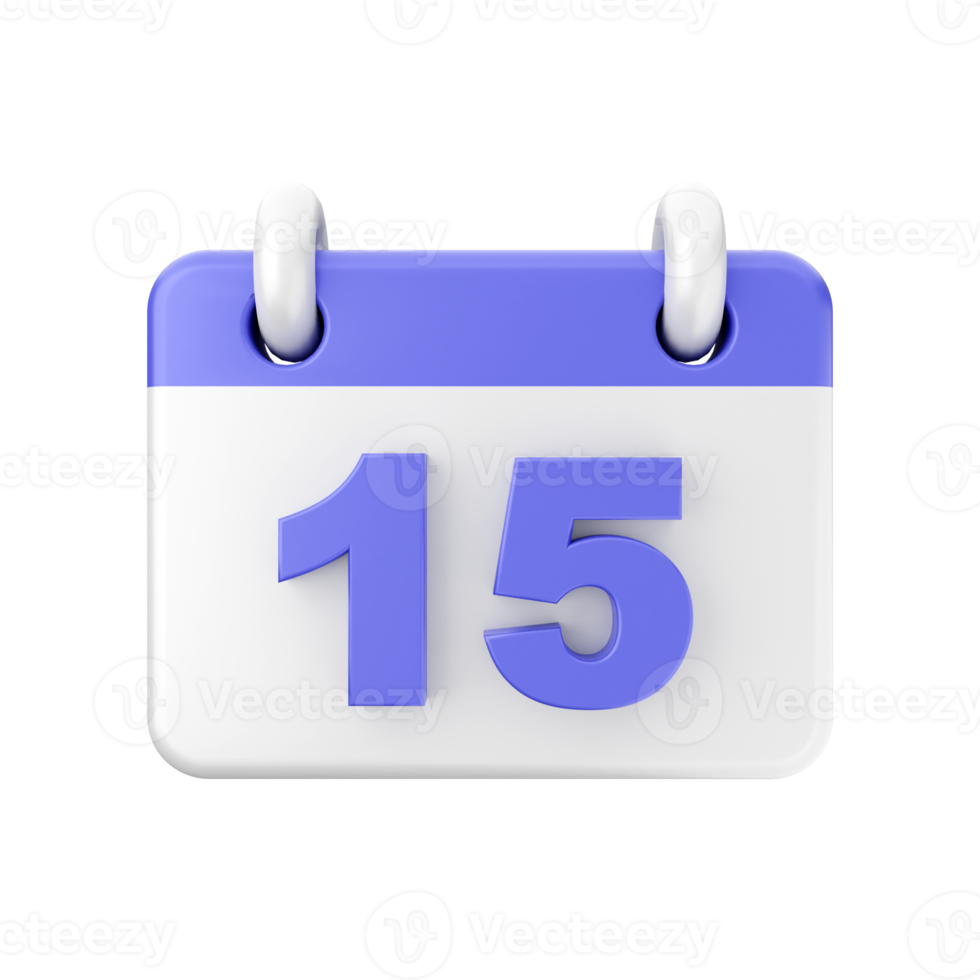 3d calendario icona illustrazione png