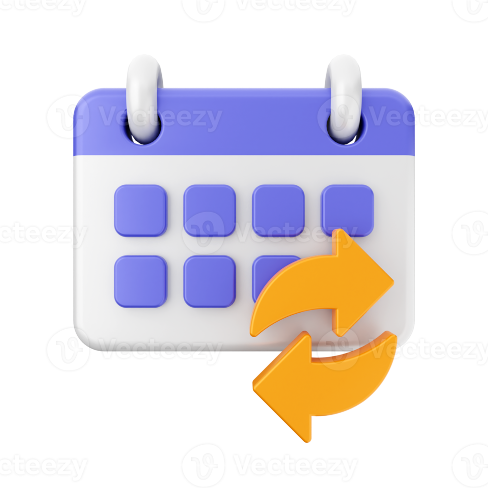 3d calendar icon illustration png