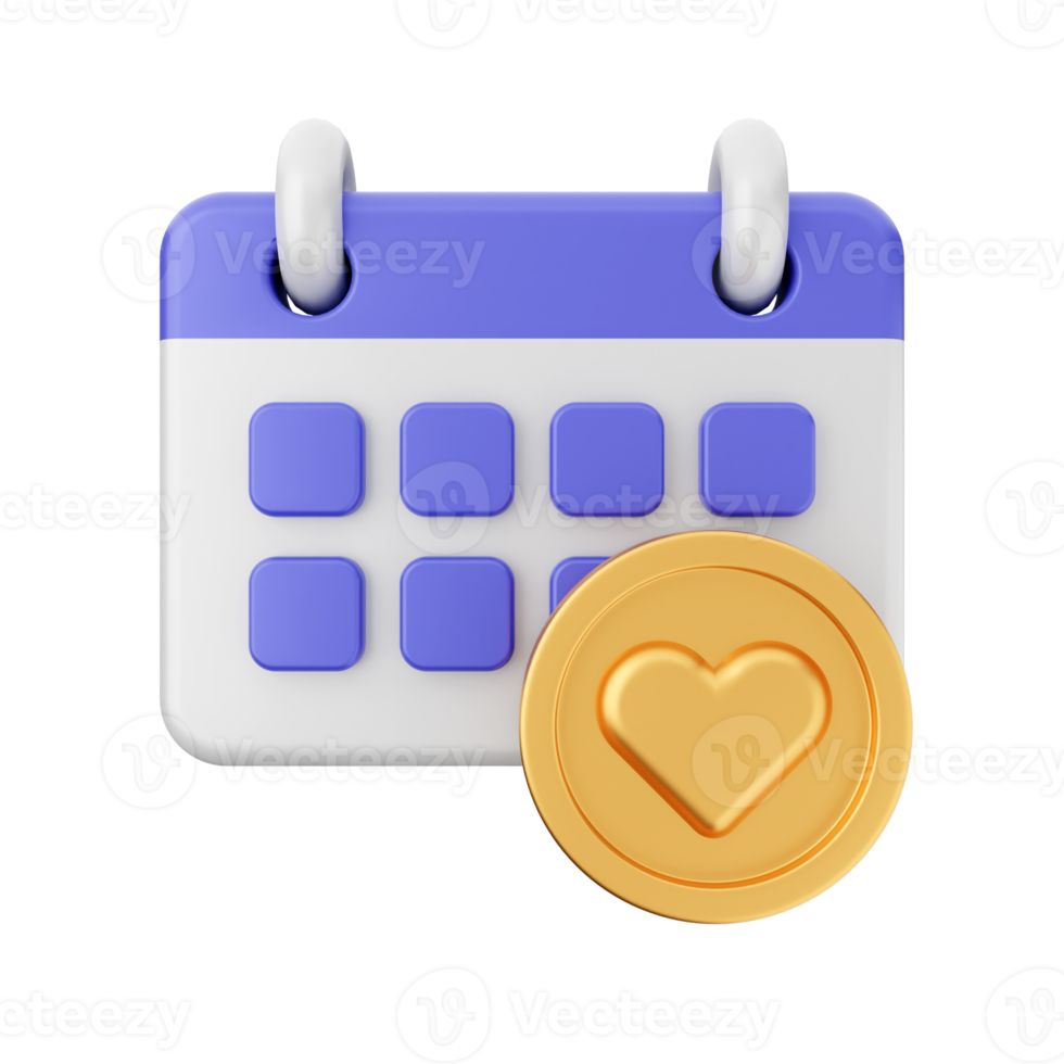 3d calendar icon illustration png