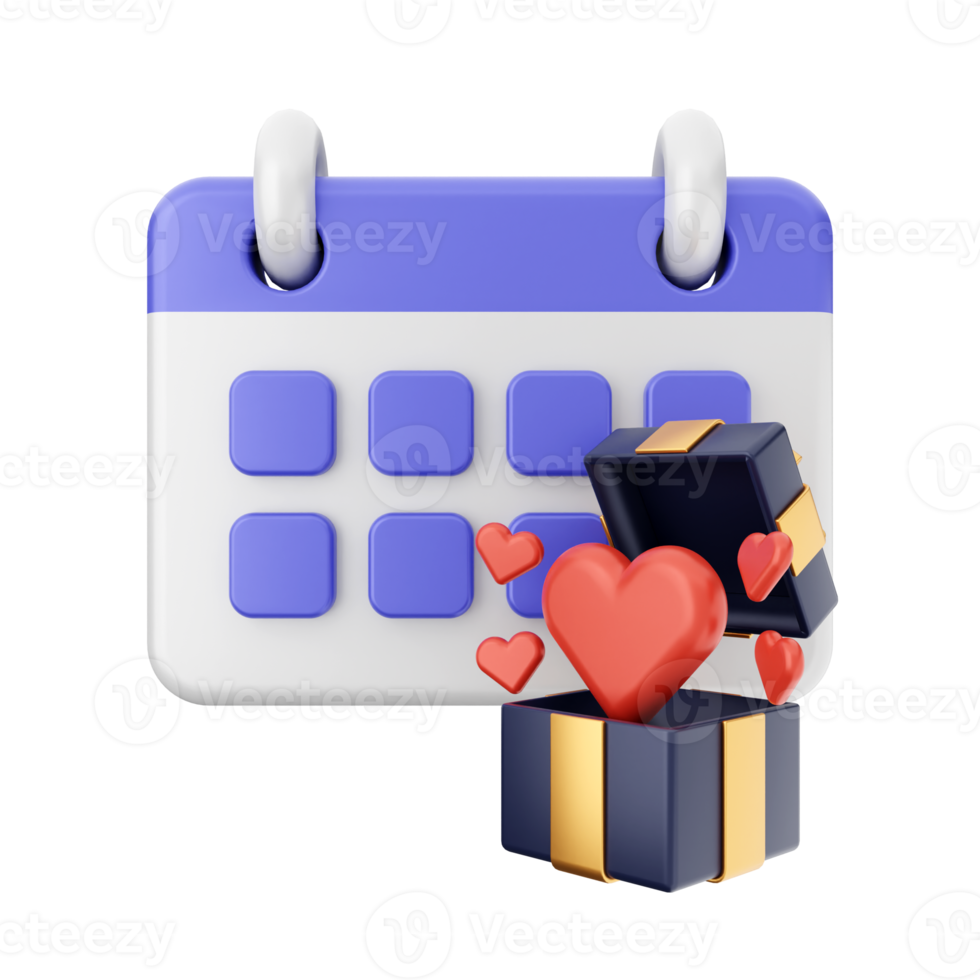 3d calendar icon illustration png