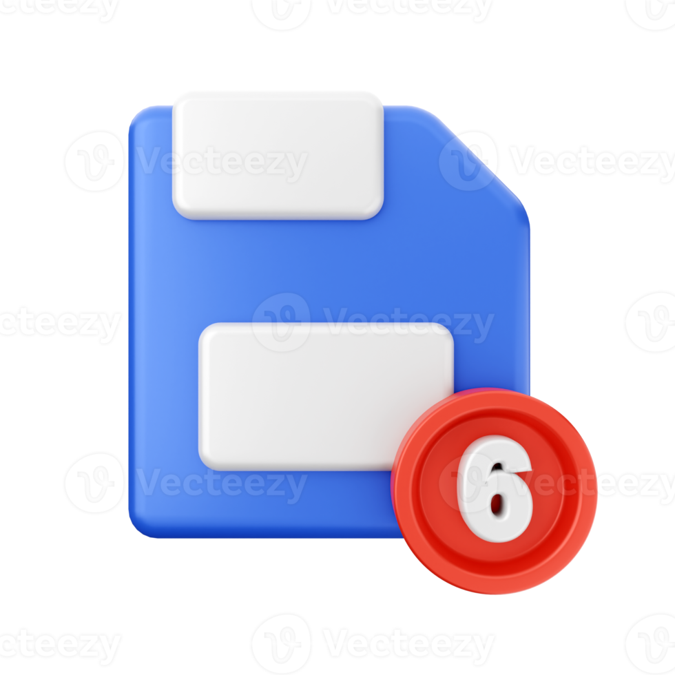 3d notification icon illustration png