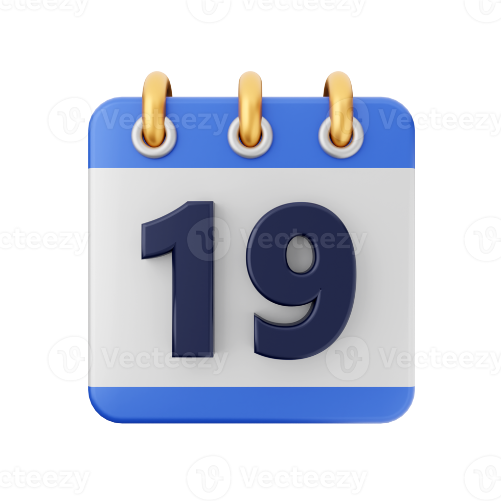 3d kalender ikon illustration png