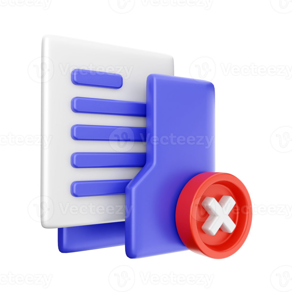 3d folder icon illustration png