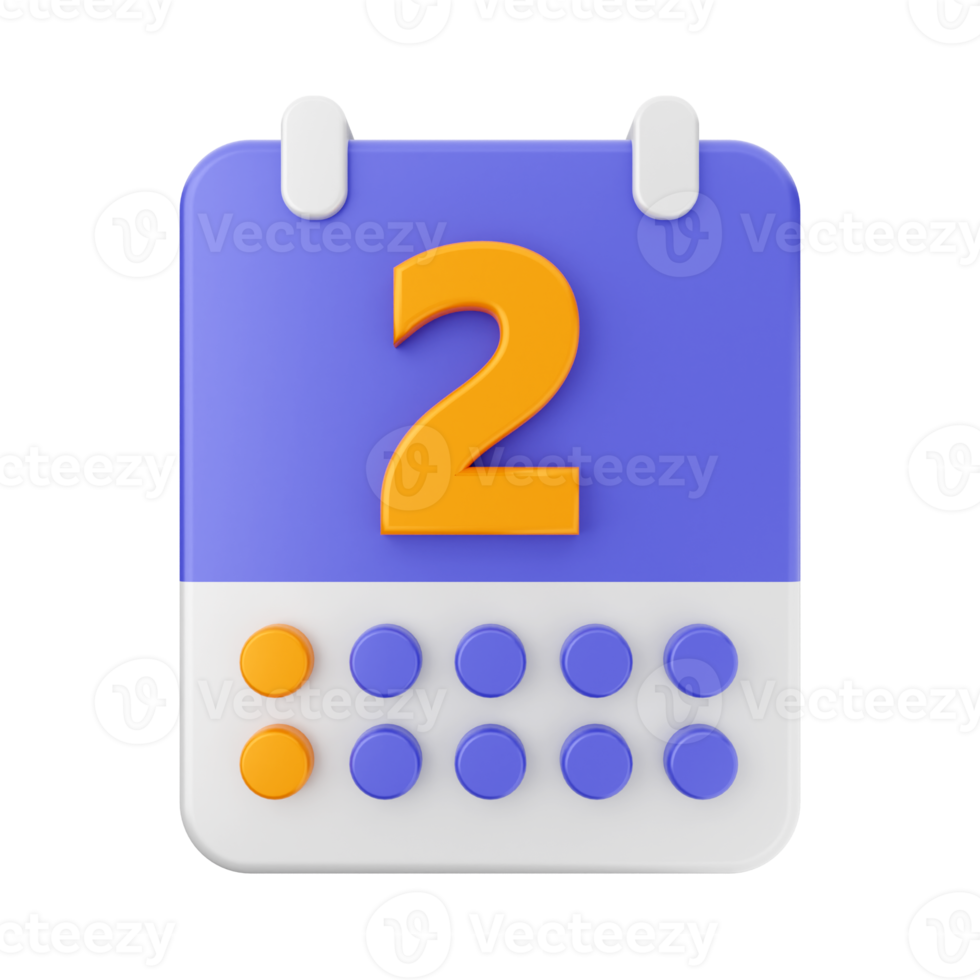 3d calendar icon illustration png