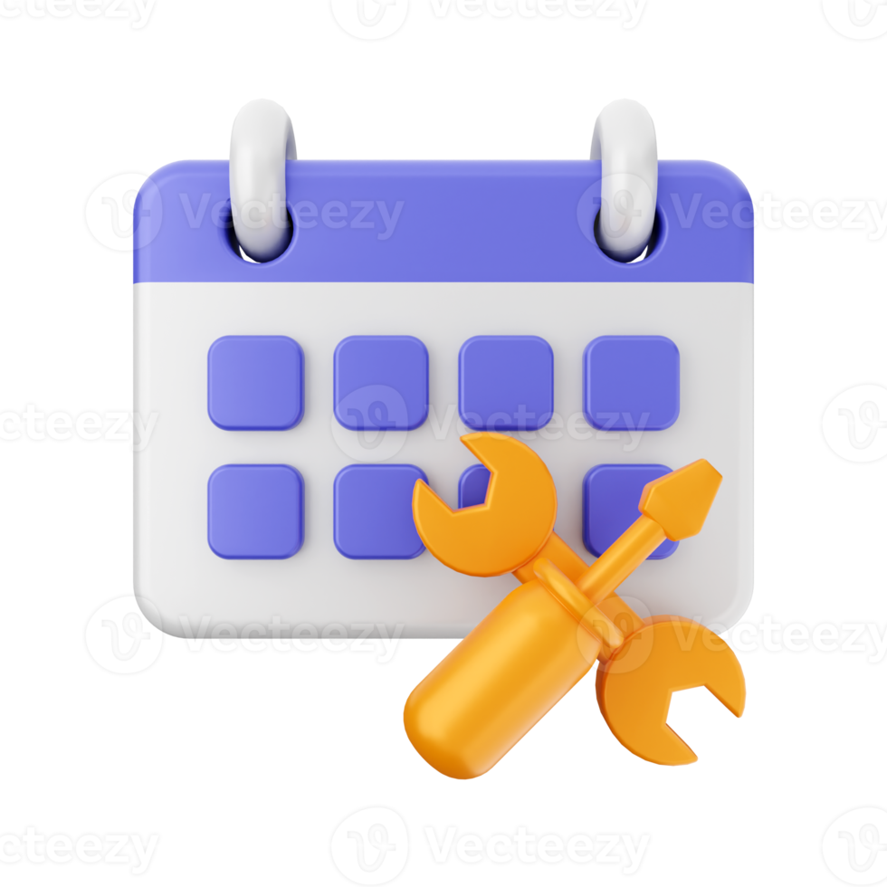 3d calendar icon illustration png