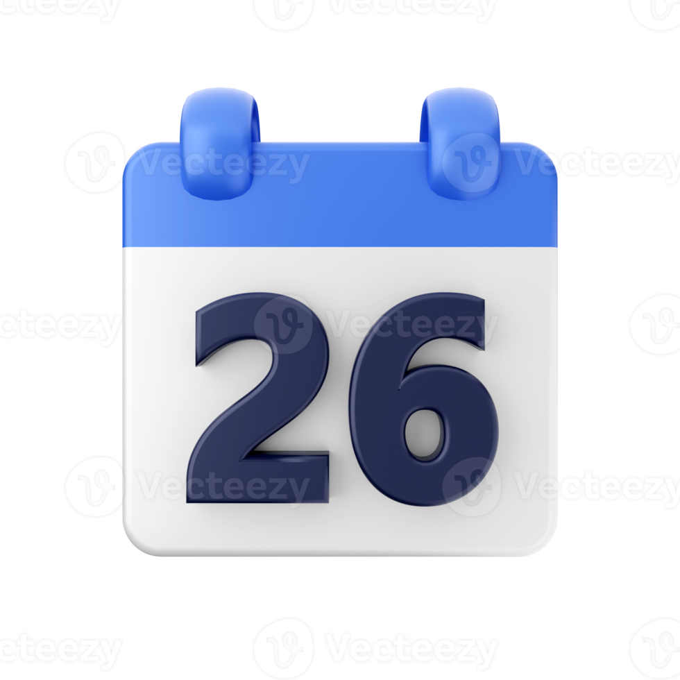 3d kalender datum dag schema händelse ikon illustration png