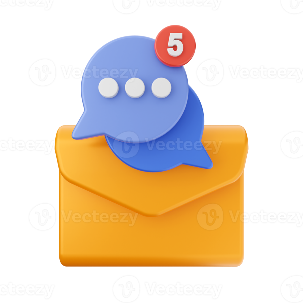 3d mail email message envelope png