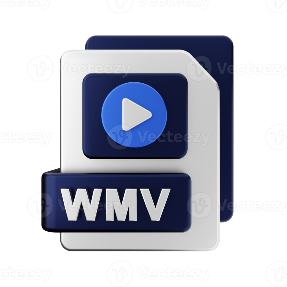 3d wmv file icon illustration png
