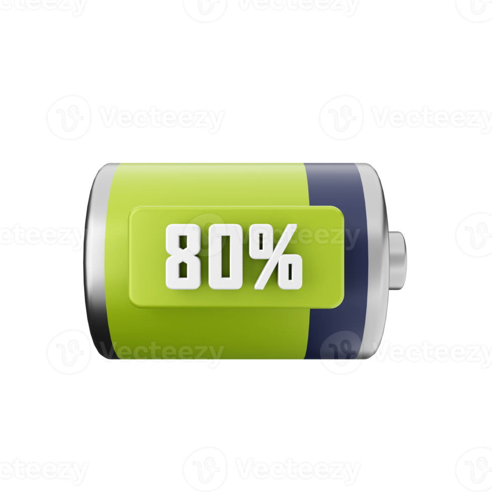 3d battery charge energy icon illustration png