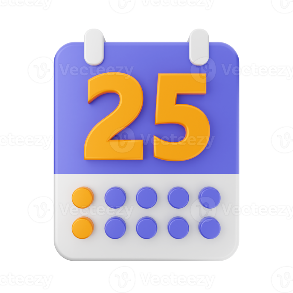 3d calendario icona illustrazione png