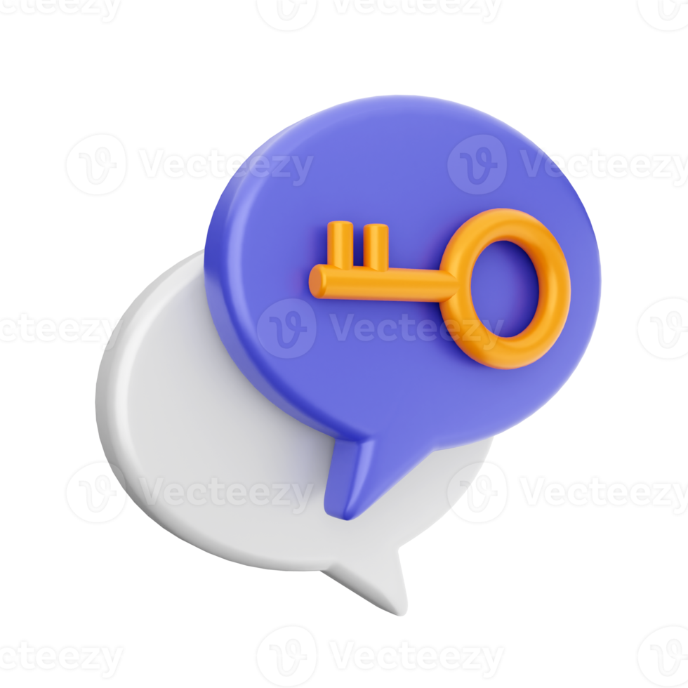 3d chat chatting icon png