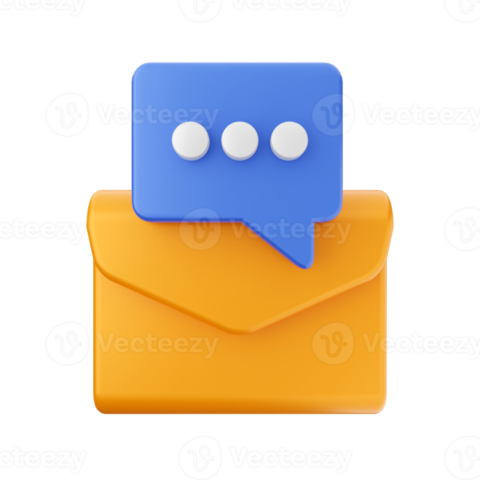 3d mail email message envelope png