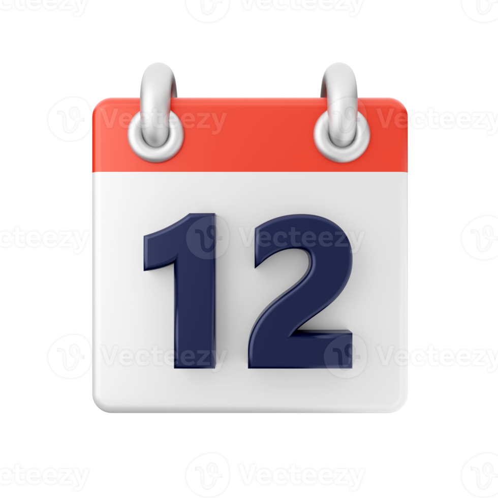 3d calendar date day schedule event icon illustration png