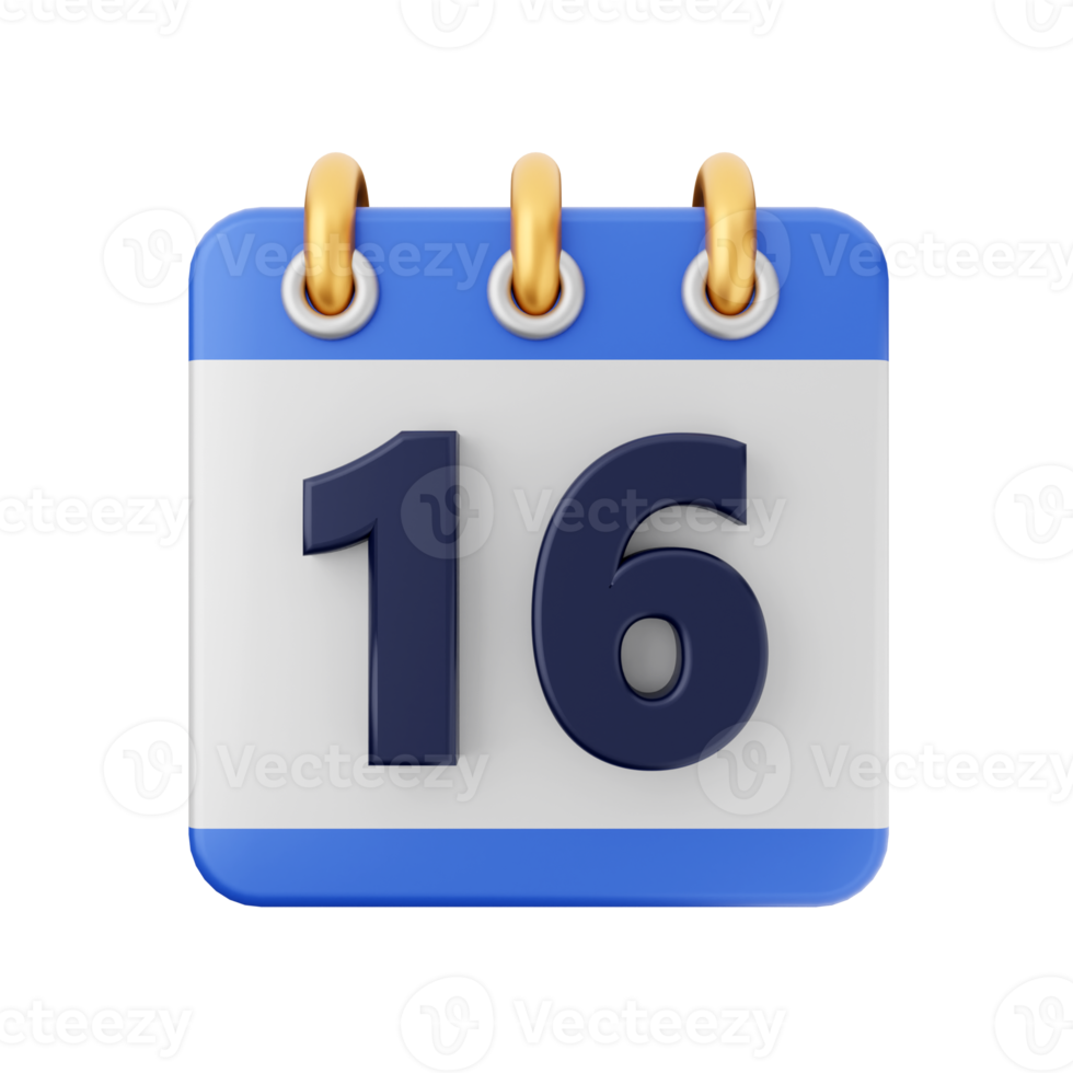 3d kalender ikon illustration png