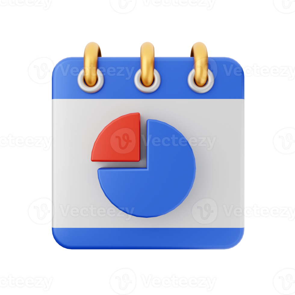 3d calendario icona illustrazione png