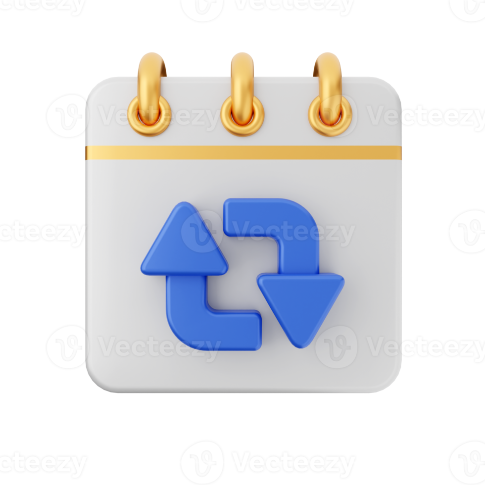 3d calendar icon illustration png