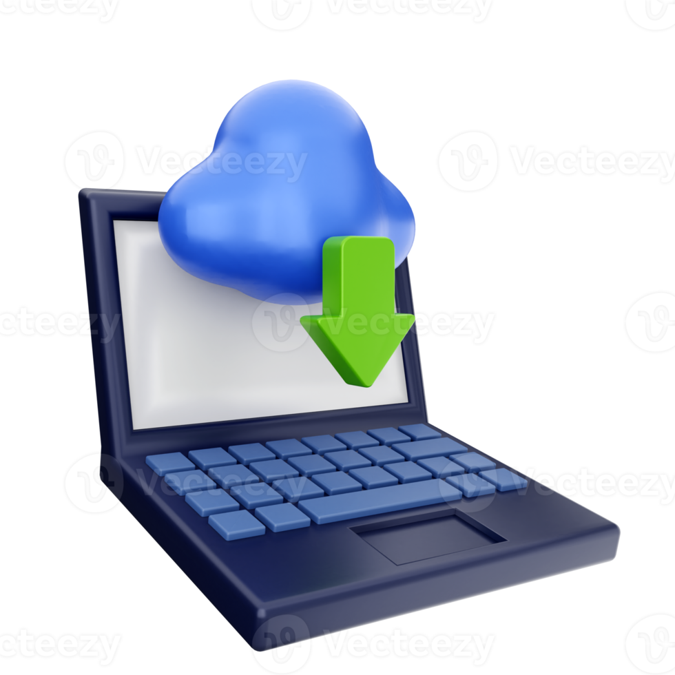 3d download icon illustration png