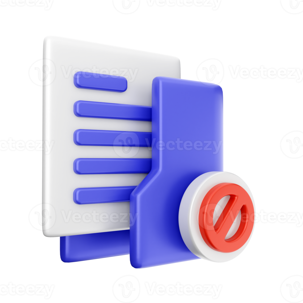 3d folder icon illustration png