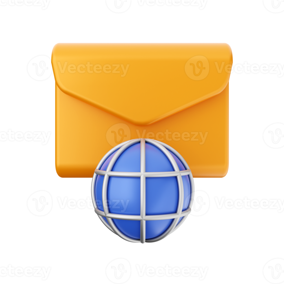 3d mail email message envelope png