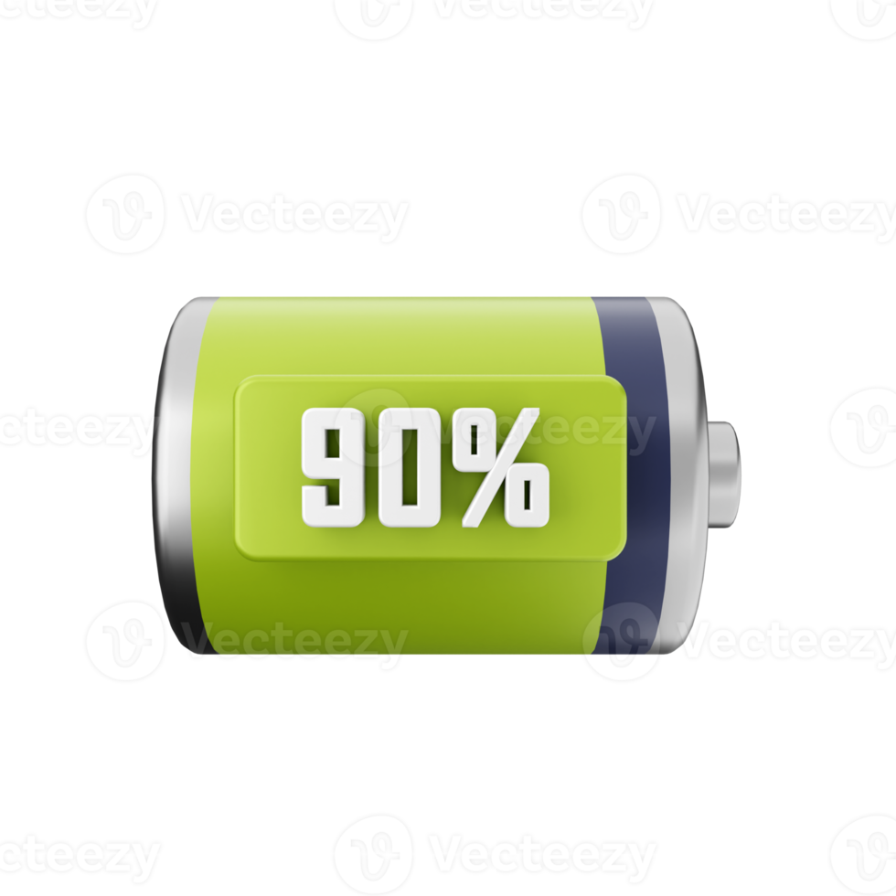 3d battery charge energy icon illustration png