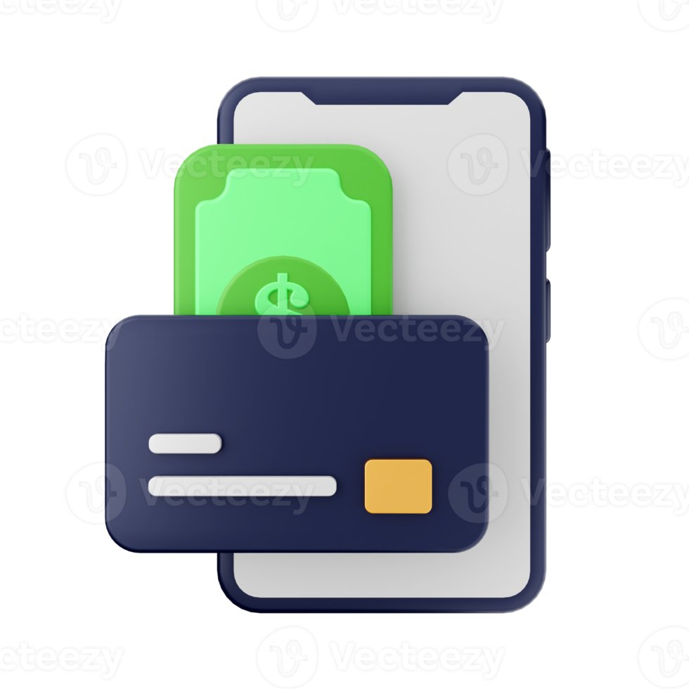 3d payment money dollar credit card png