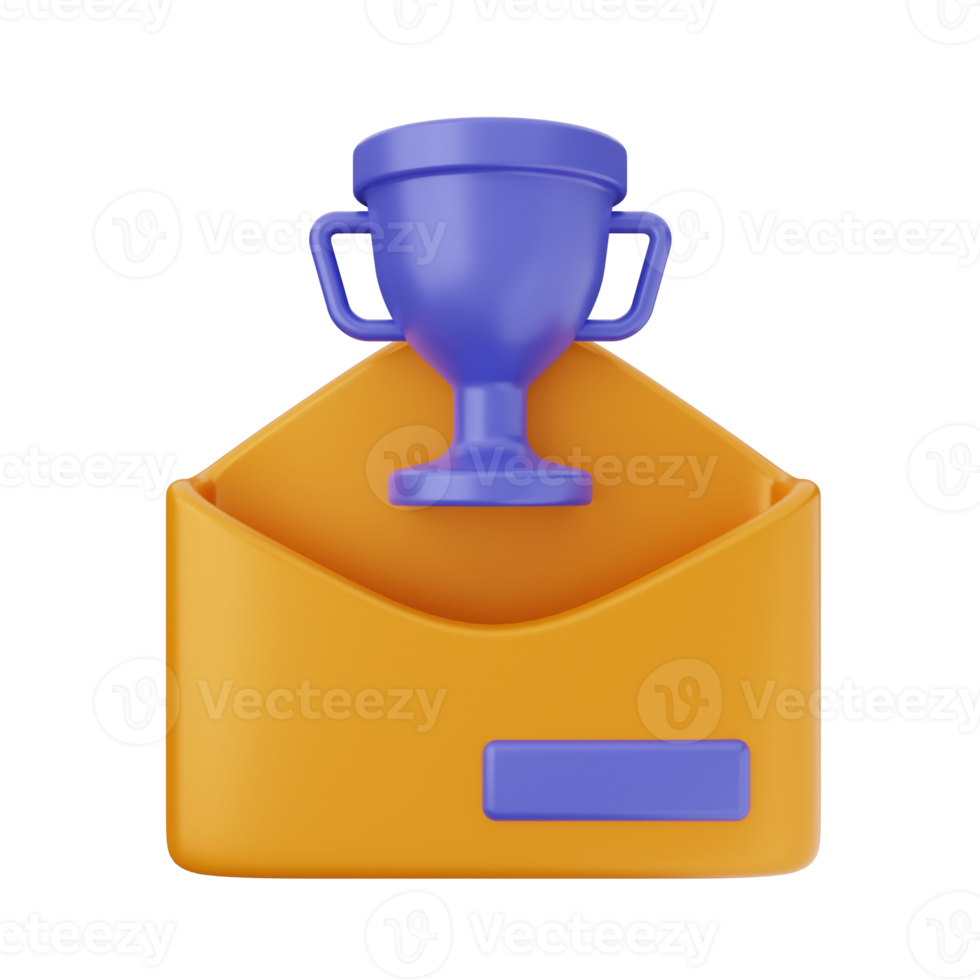 3d e-post post kuvert ikon illustration png