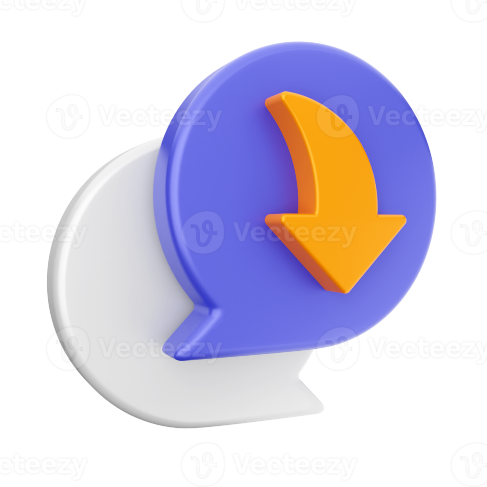 3d chat chatting icon png
