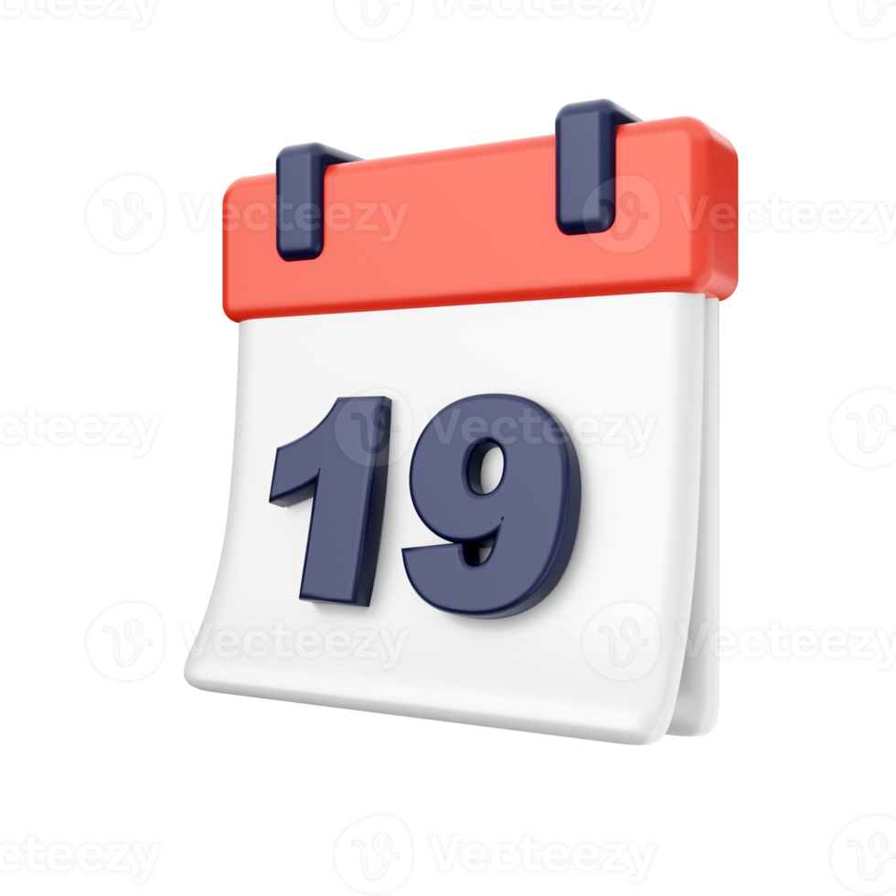 3d calendrier icône illustration png