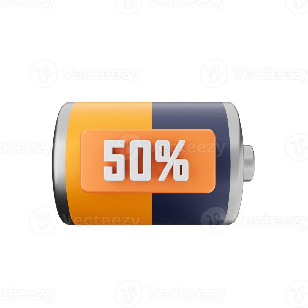 3d battery charge energy icon illustration png