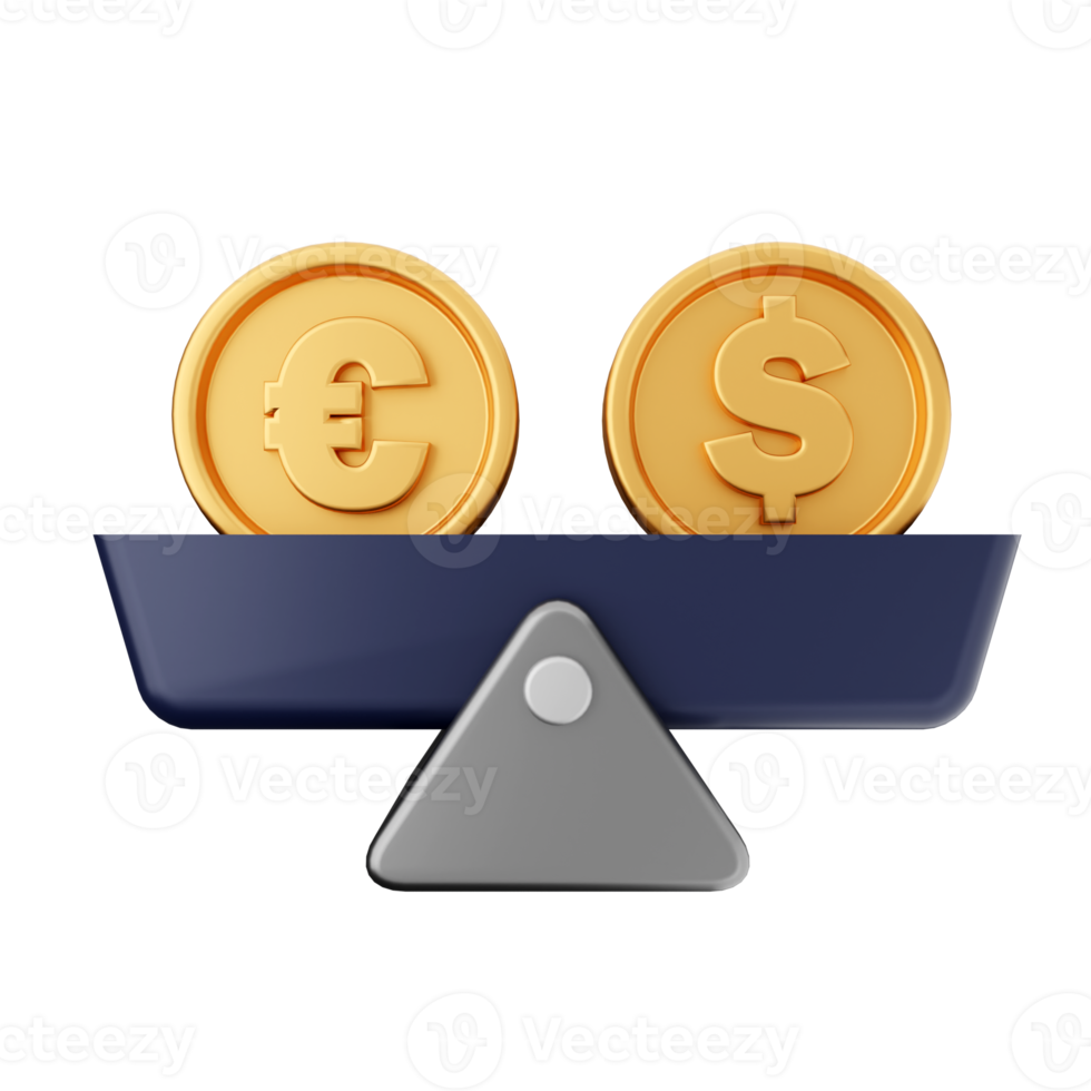 3d dinero dólar moneda icono ilustración png