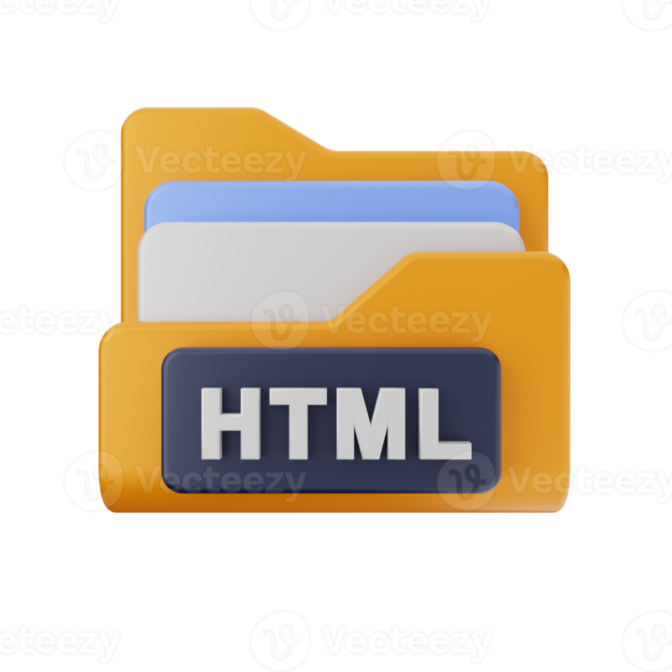 3d file folder icon illustration 22360902 PNG