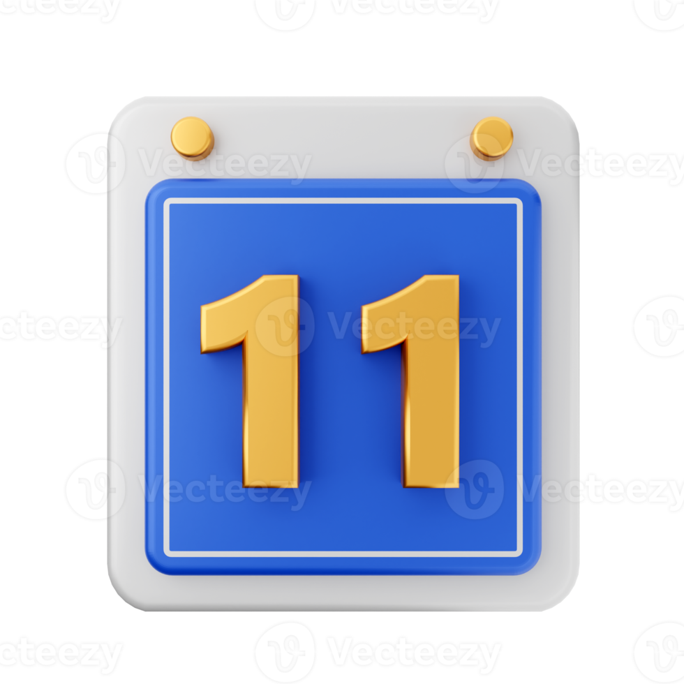 3d calendar icon illustration render png