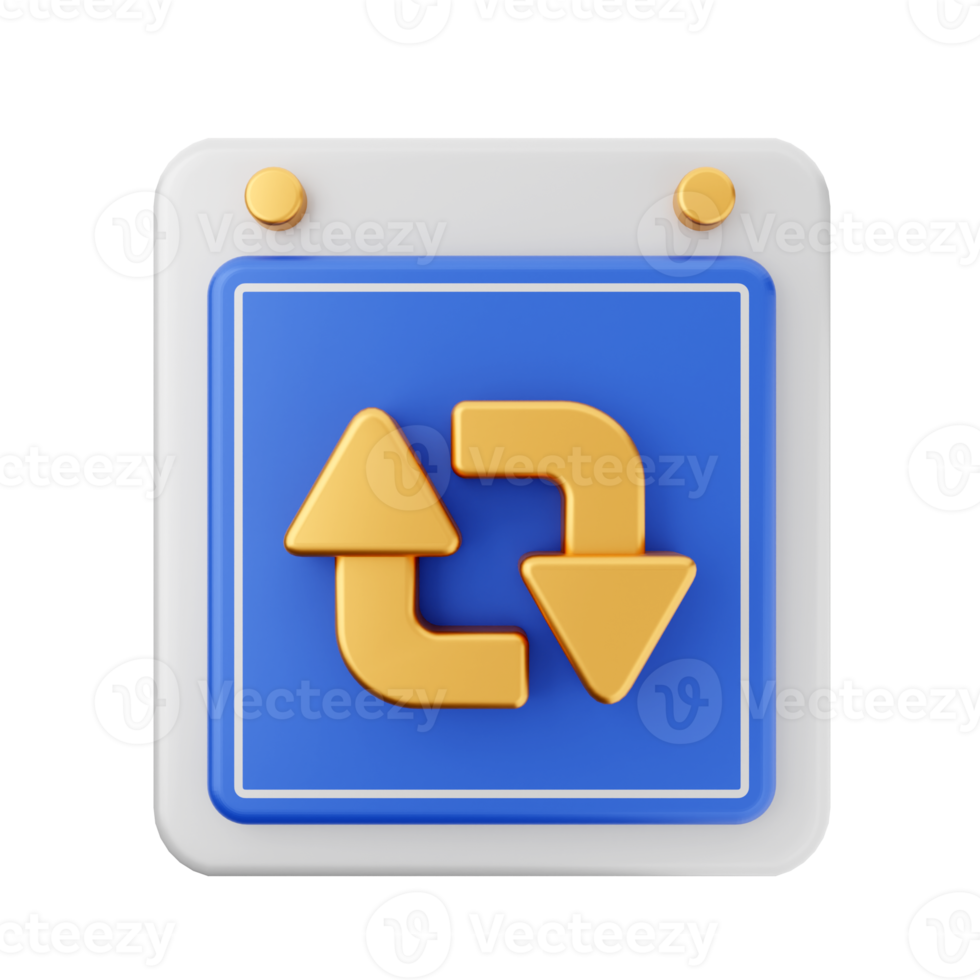 3d calendar icon illustration png