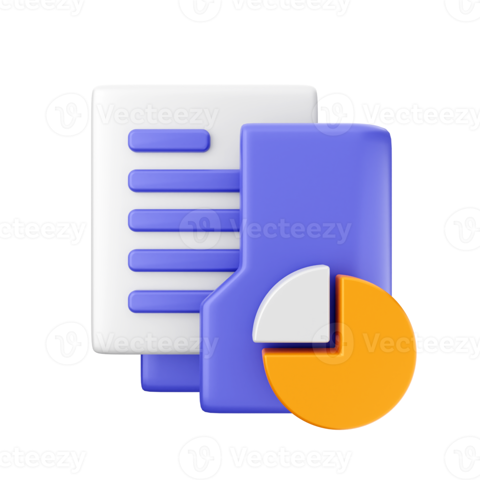 3d folder icon illustration png