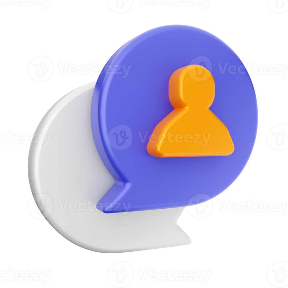 3d chat chatting icon png