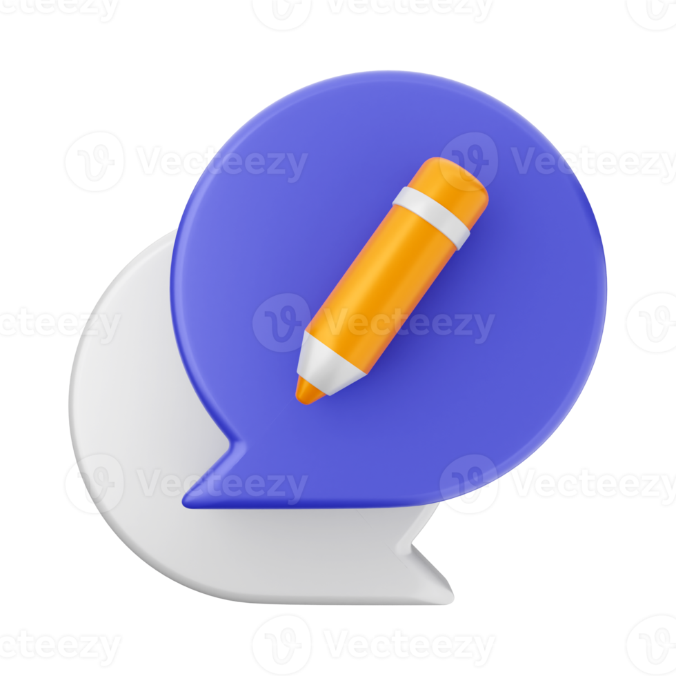 3d chat chatting icon png